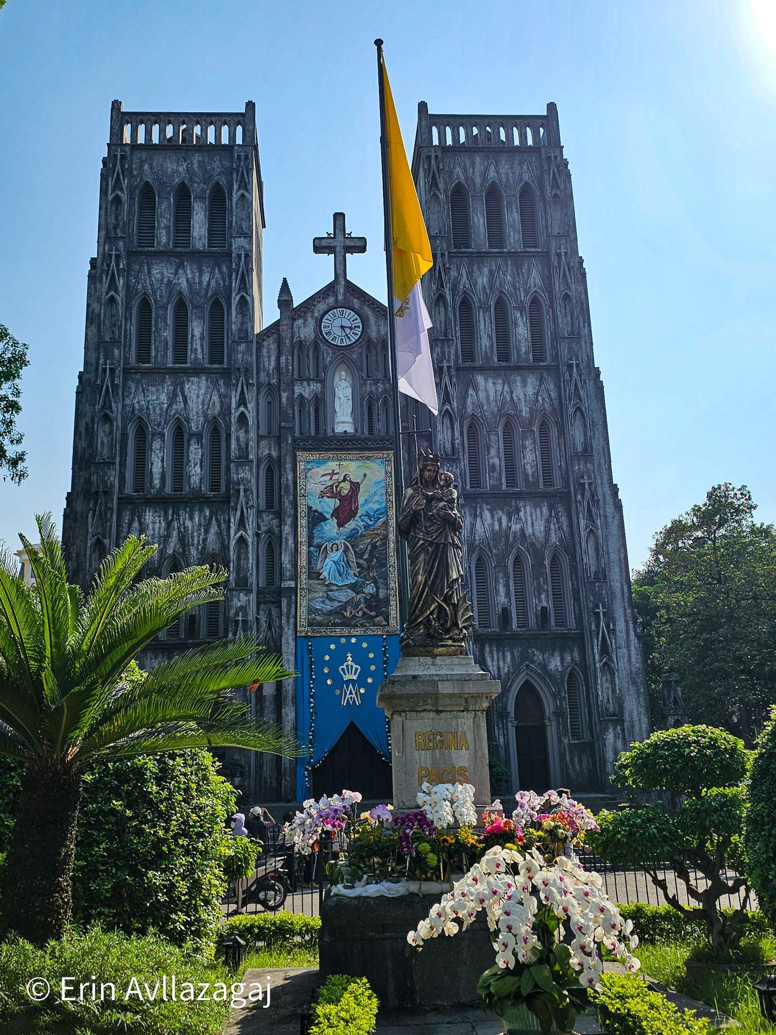 French-build cathedral in Hanoi.